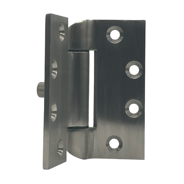This image depicts a WSH-4545 Willoughby Stainless Steel Full Mortise Security Hinge
