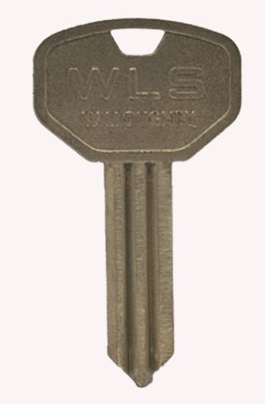 This image depicts a Willoughby Locking Systems Hardened Bronze Mogul Key