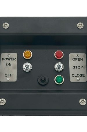 This image depicts a sliding door test box.